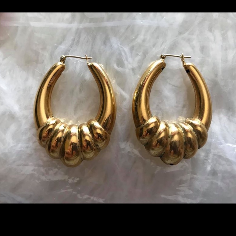 Gold Plated Dangle Earrings